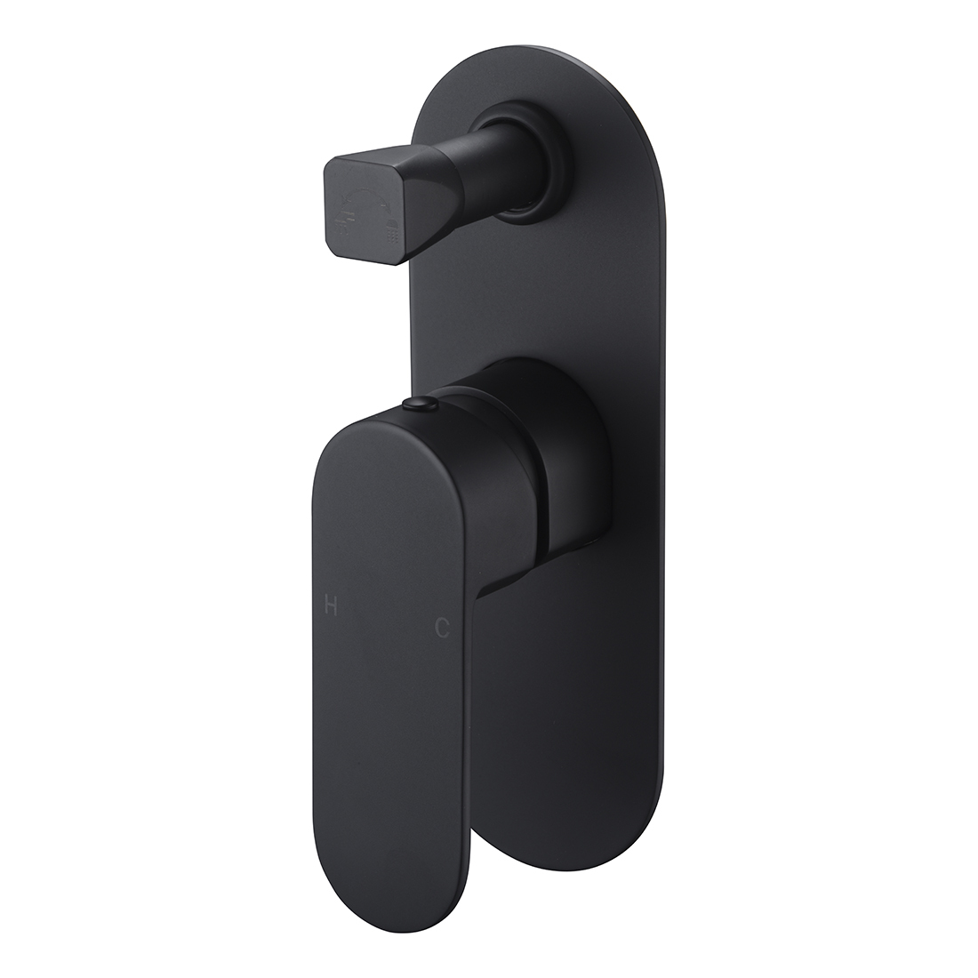 Cora Wall Mixer With Diverter Matte Black