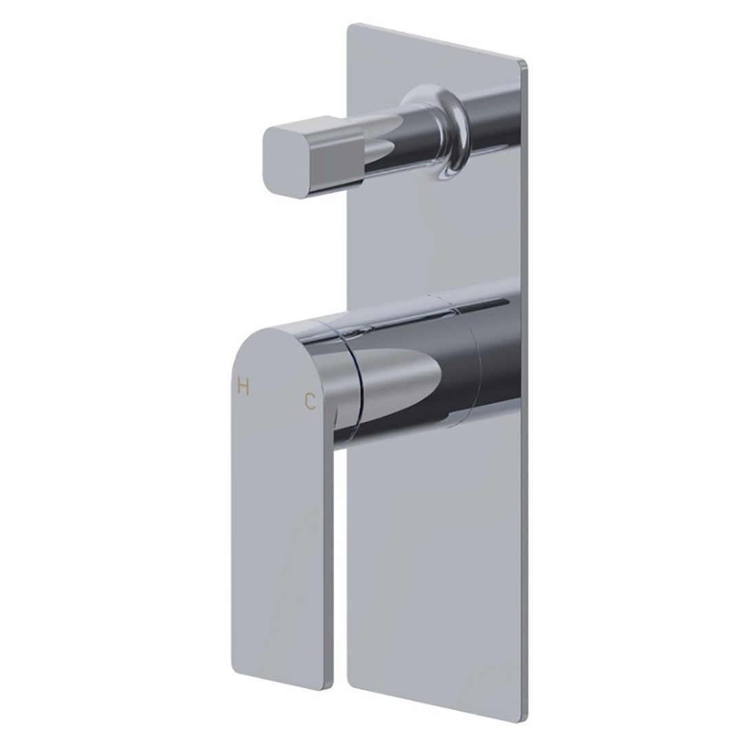 Ruki Wall Mixer With Diverter Chrome