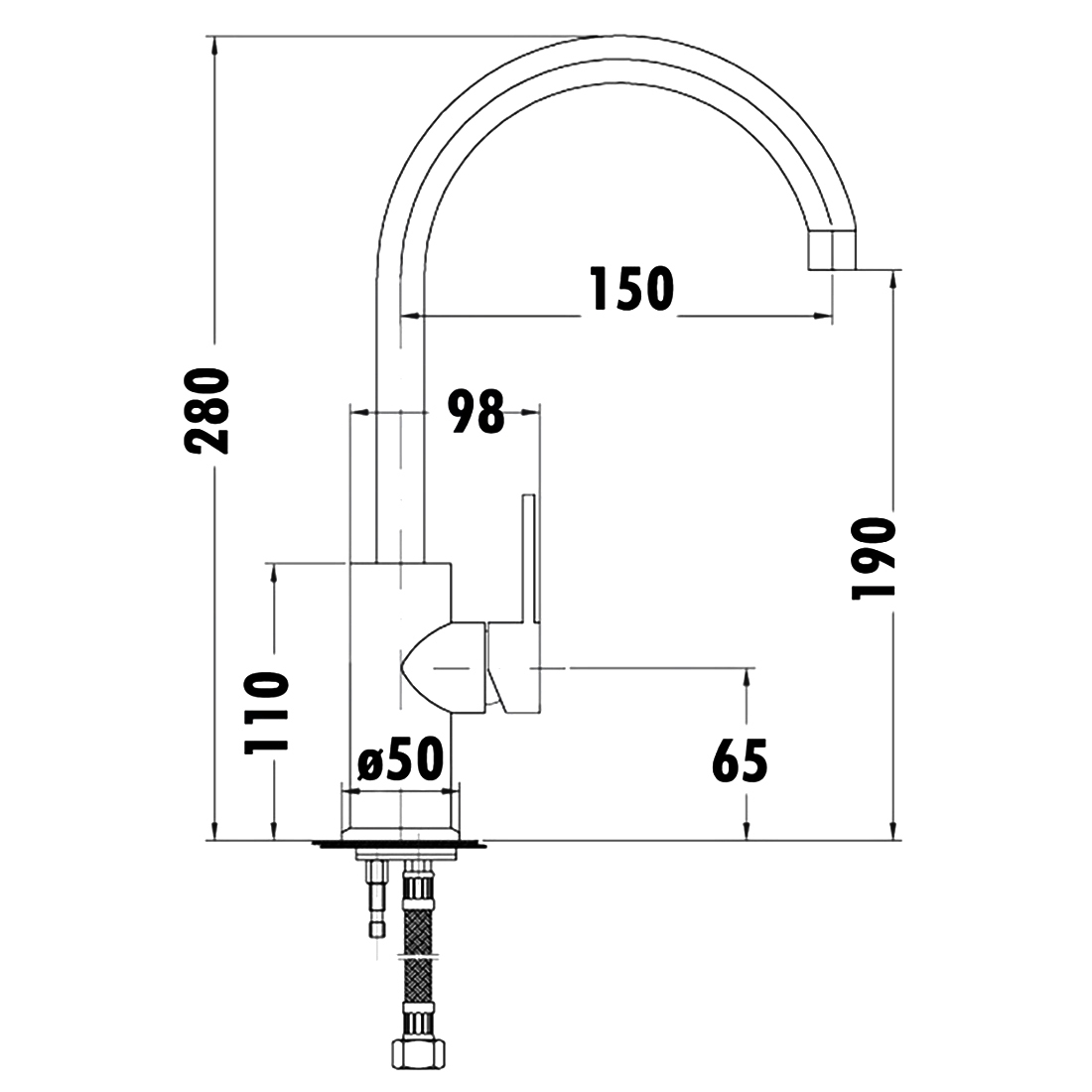 Otus Basin Mixer Chrome