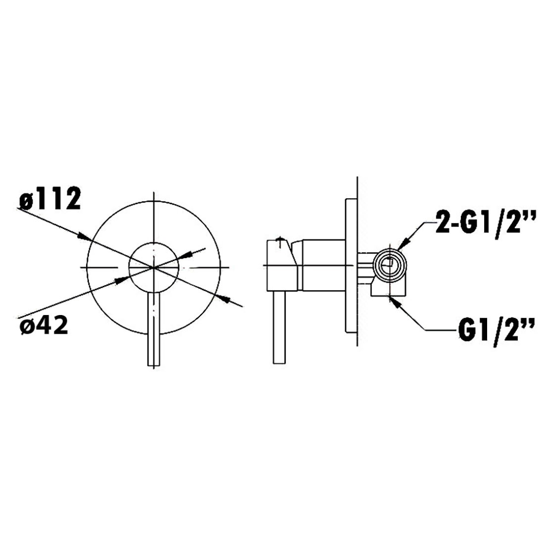 Otus Wall Mixer Chrome