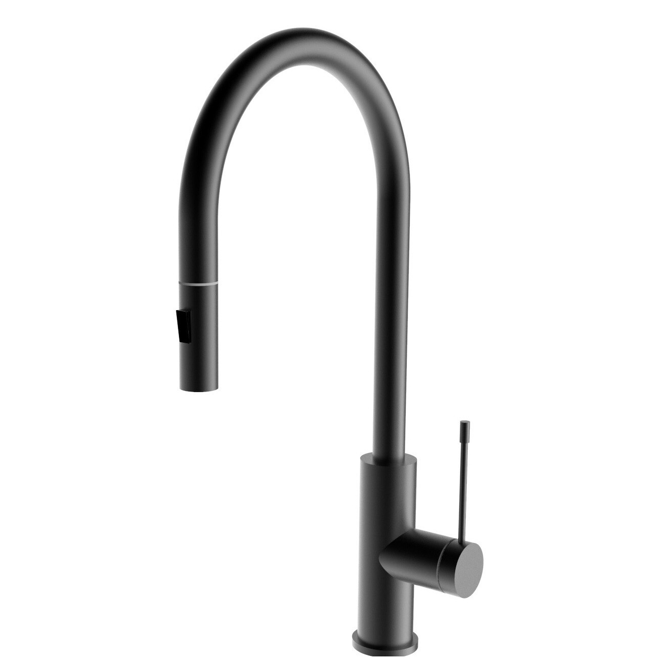 Aziz-II Pull-Out Kitchen And Laundry Sink Mixer Matte Black