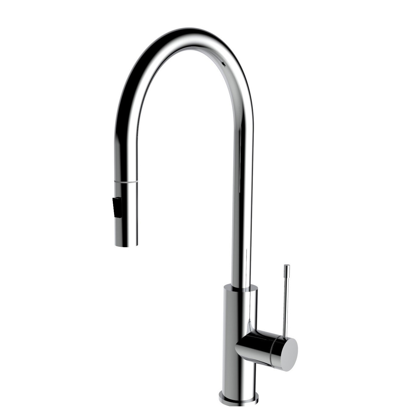 Aziz-II Pull-Out Kitchen And Laundry Sink Mixer Chrome