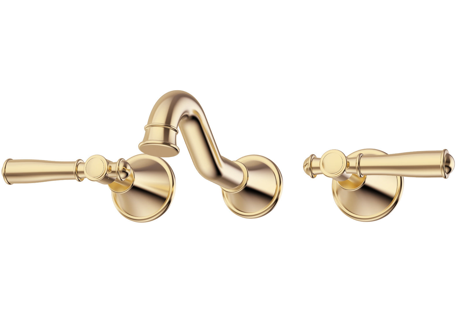 Ikon Clasico Bath Set Brushed Gold