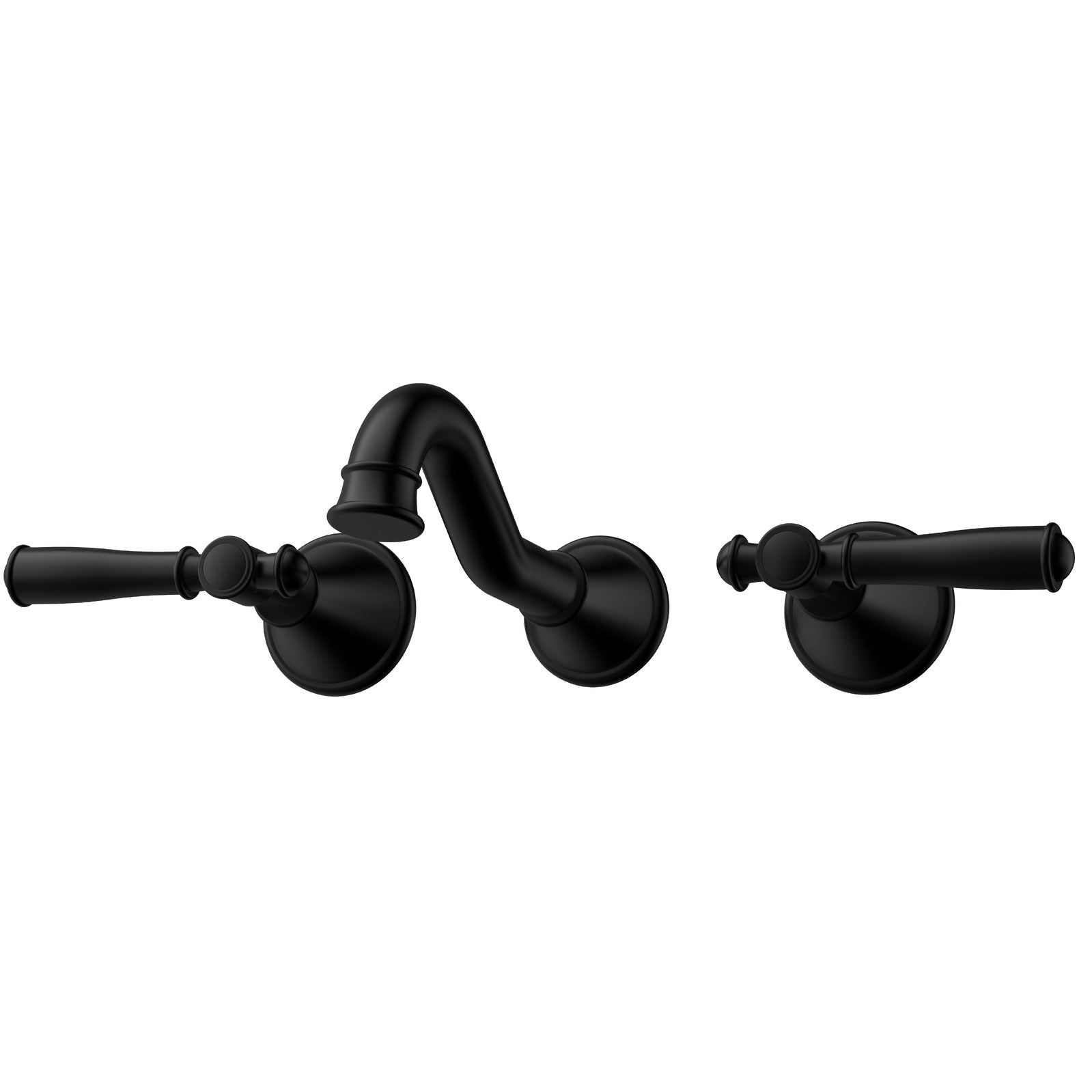 Ikon Clasico Bath Set Matte Black