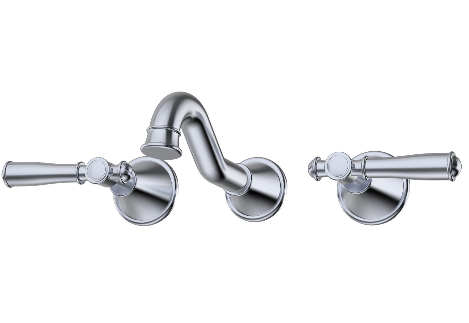 Ikon Clasico Bath Set Chrome