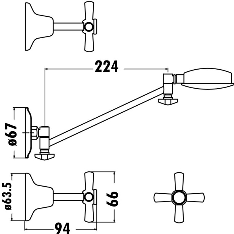 Shower Set Chrome