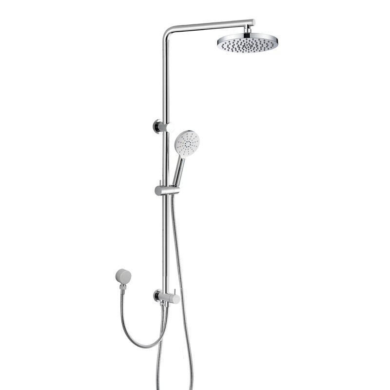 Cora Round Multi Function Double Hose Shower Set Chrome