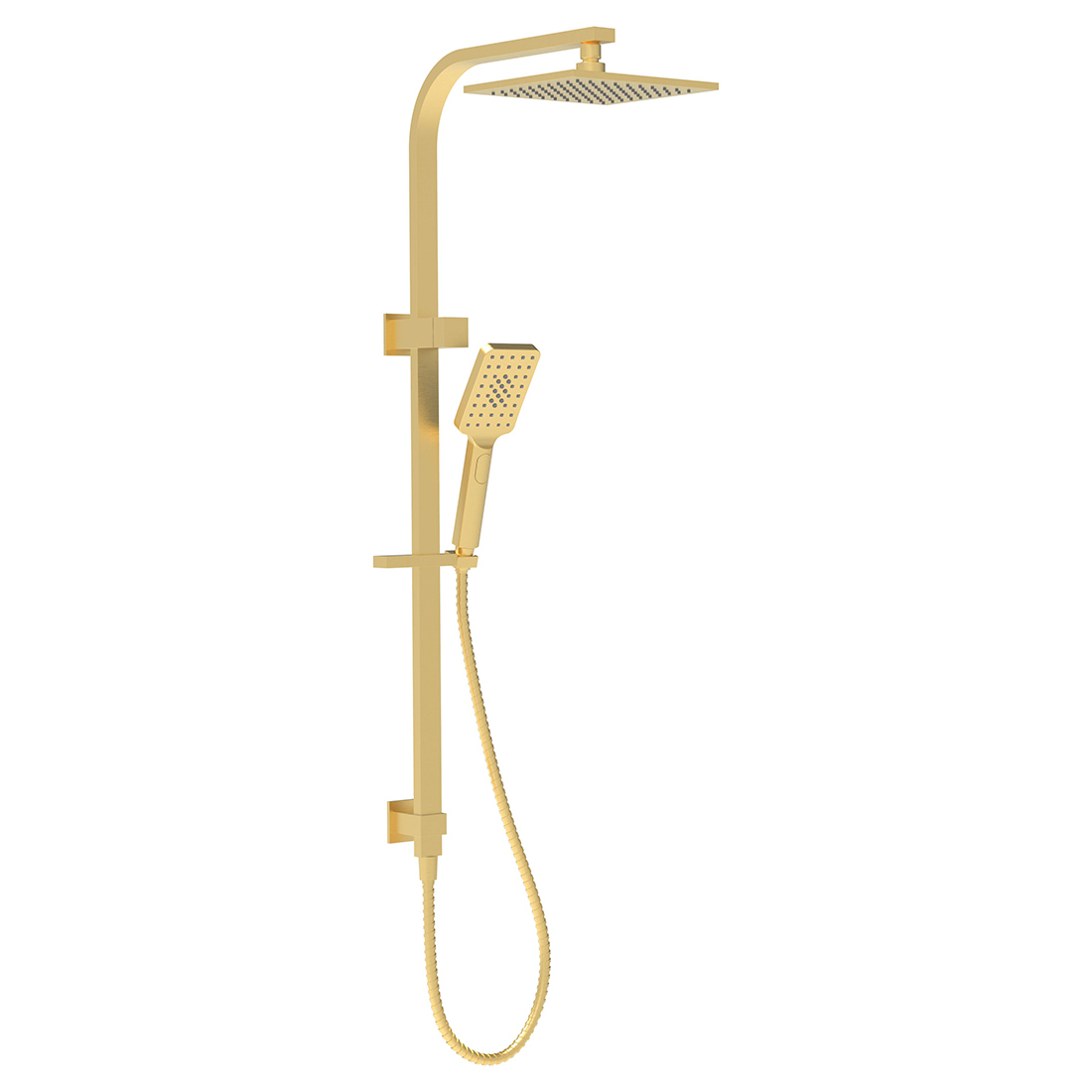 Eden Square Multi Function Shower Combo PVD Brushed Gold