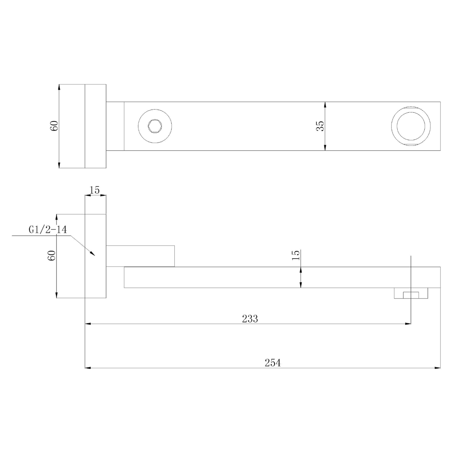 Rosa Swivel Bath Spout Brushed Nickel