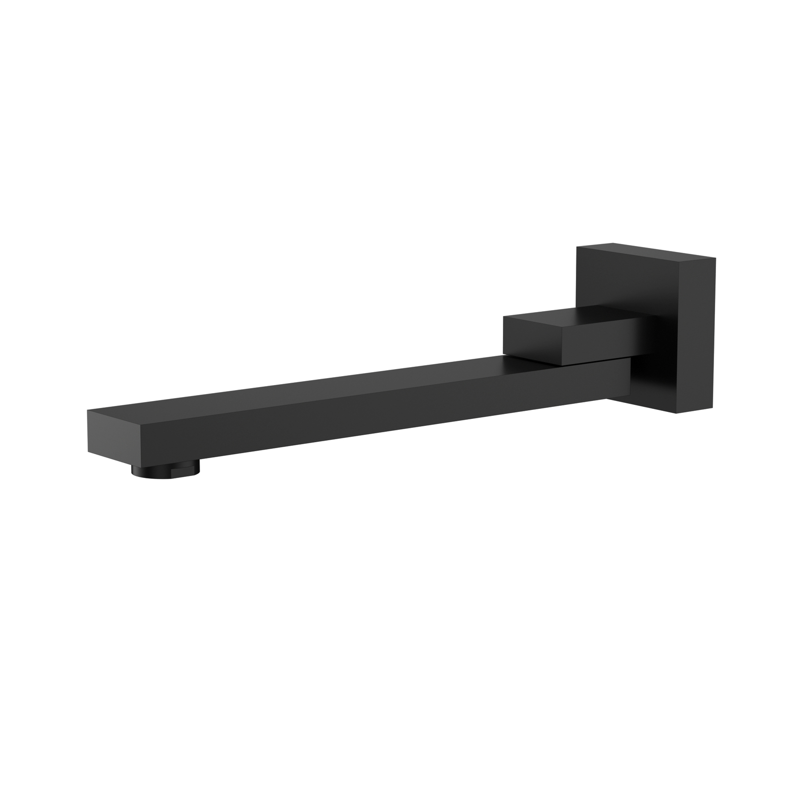 Rosa Swivel Bath Spout Matt Black