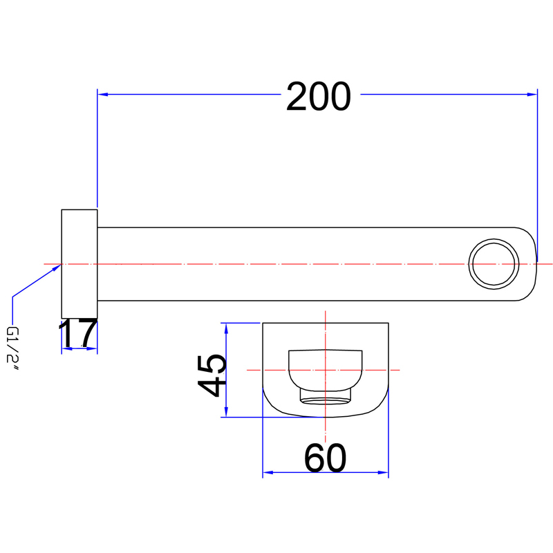 Eden Bath Spout 200mm