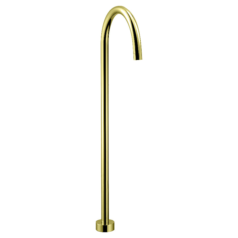 Yale Round Floor Mounted Spout Brushed Gold