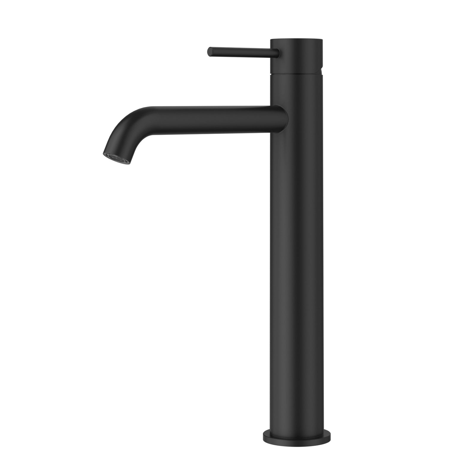 Otus Slimline SS Highrise Basin Mixer Matte Black