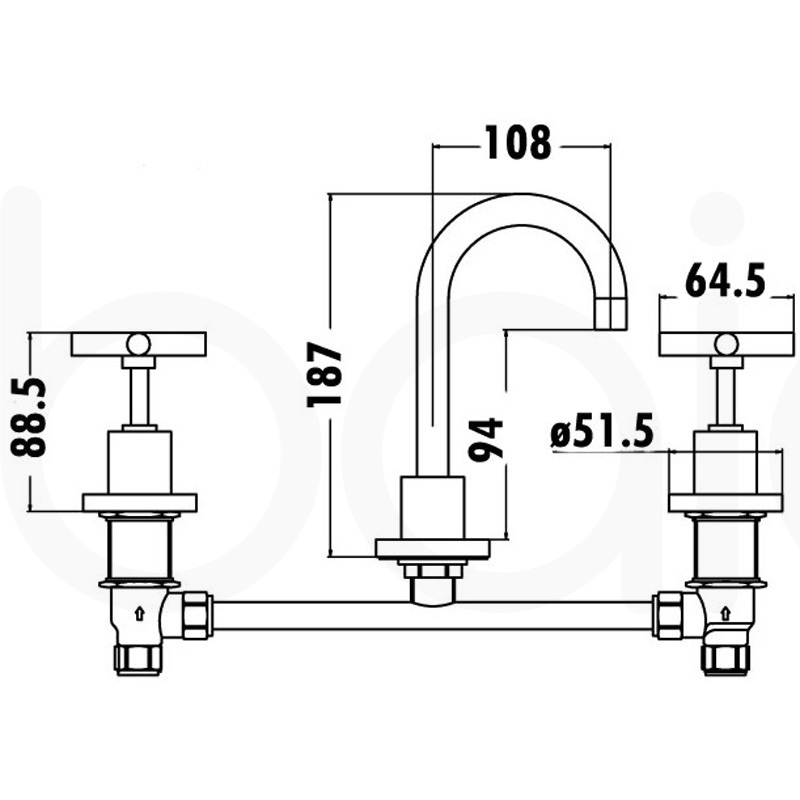 Basin Set Brushed Nickel