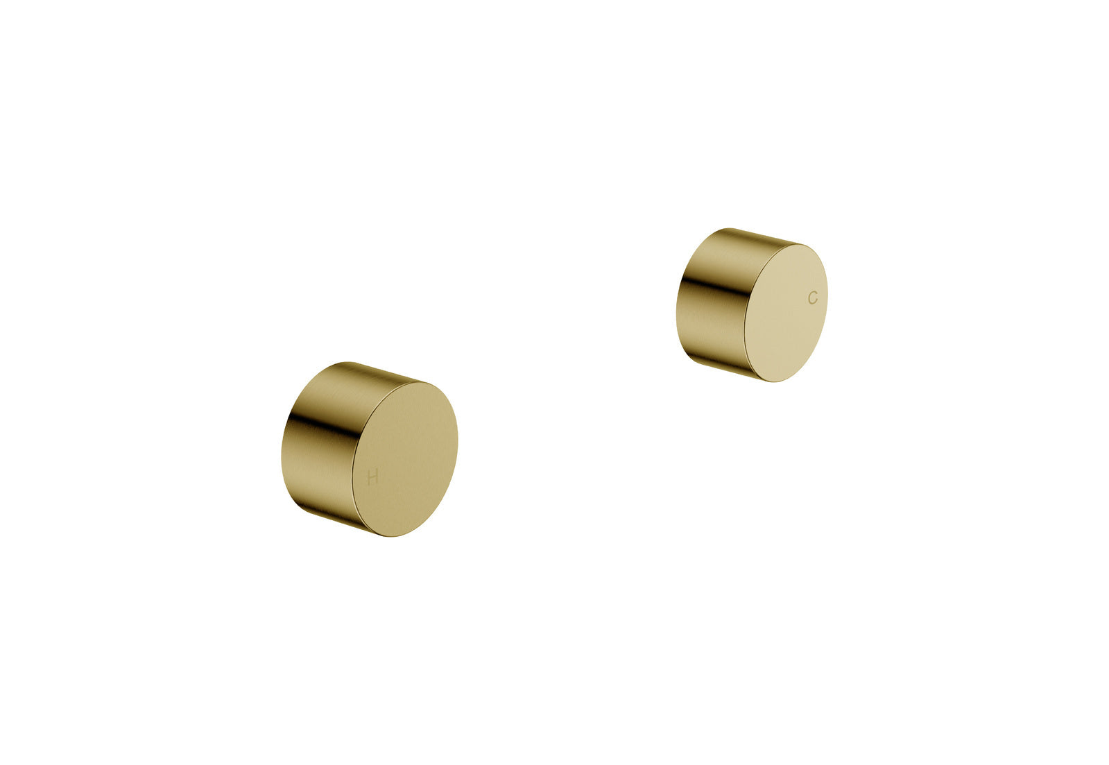 Tana Quarter Turn Wall Top Assemblies Brushed Gold