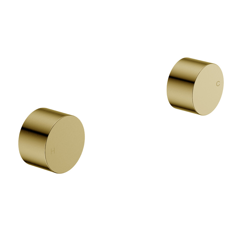 Tana Quarter Turn Wall Top Assemblies Brushed Gold