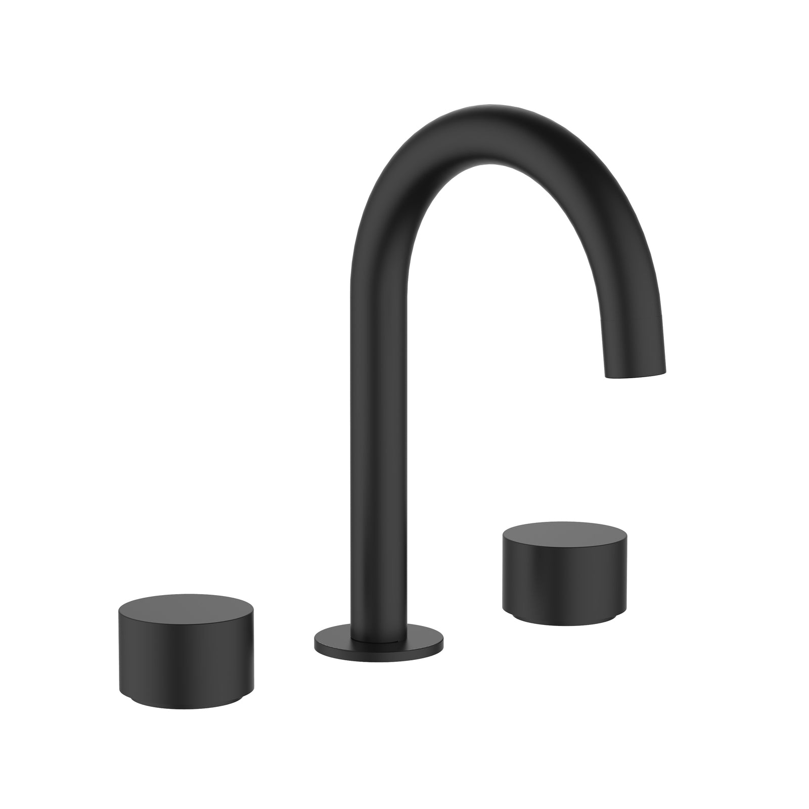 Tana Quarter Turn Basin Tap Set Matte Black