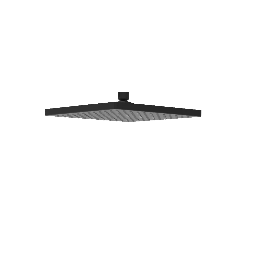 Rosa Square Shower Head 250mm Matte Black