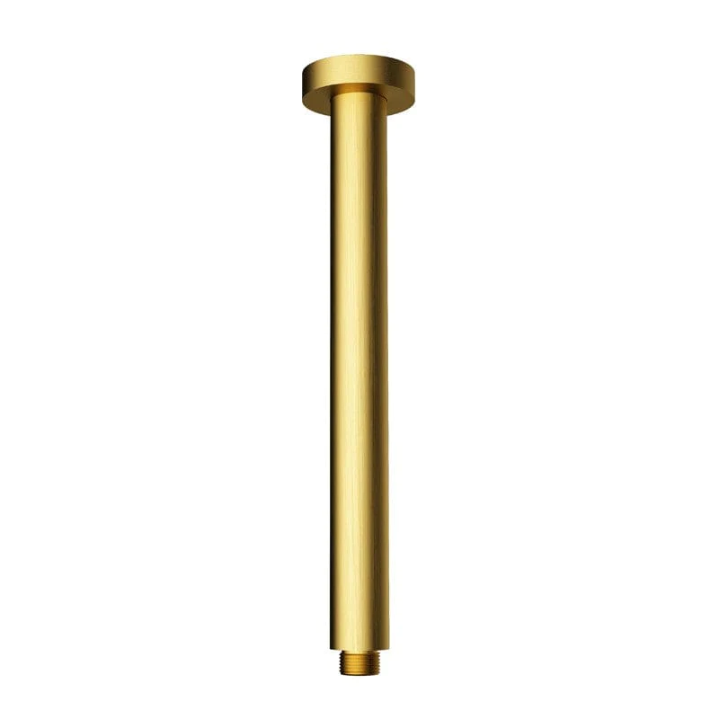 Round Ceiling Shower Arm 300mm Brushed Gold