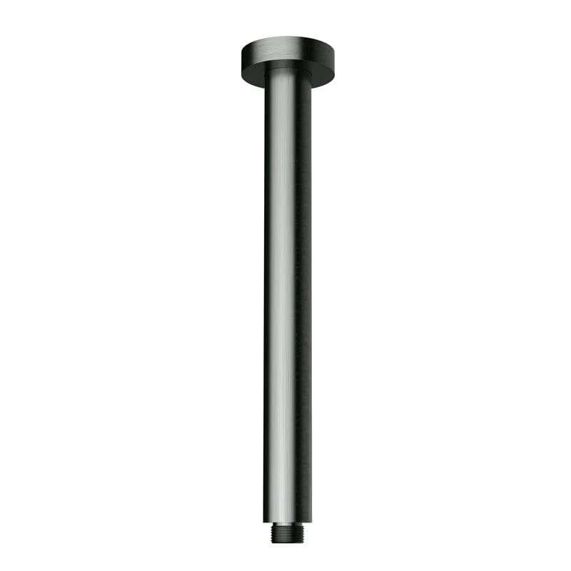 Round Ceiling Shower Arm 300mm Gun Metal