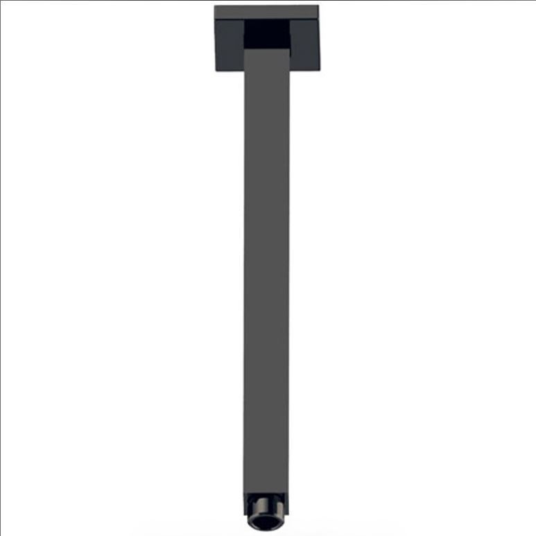 Square Ceiling Shower Arm 310mm Matte Black