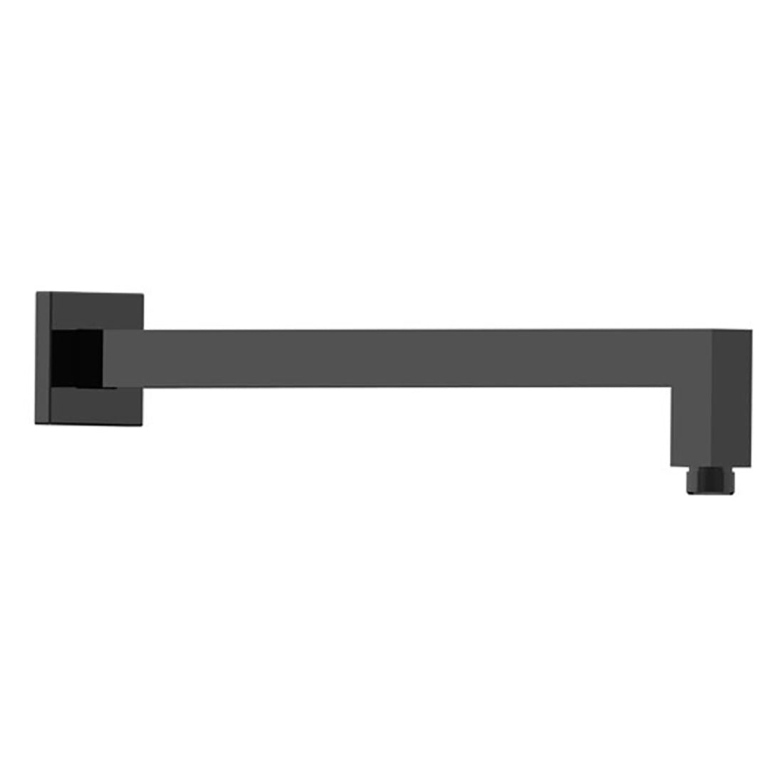 Square Wall Shower Arm Matte Black