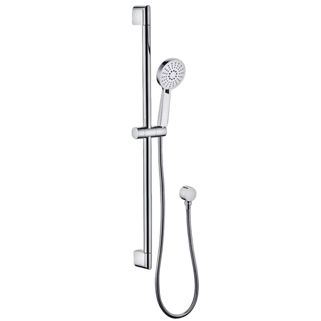 Maya Round Brass Multi-function Sliding Shower Set Chrome