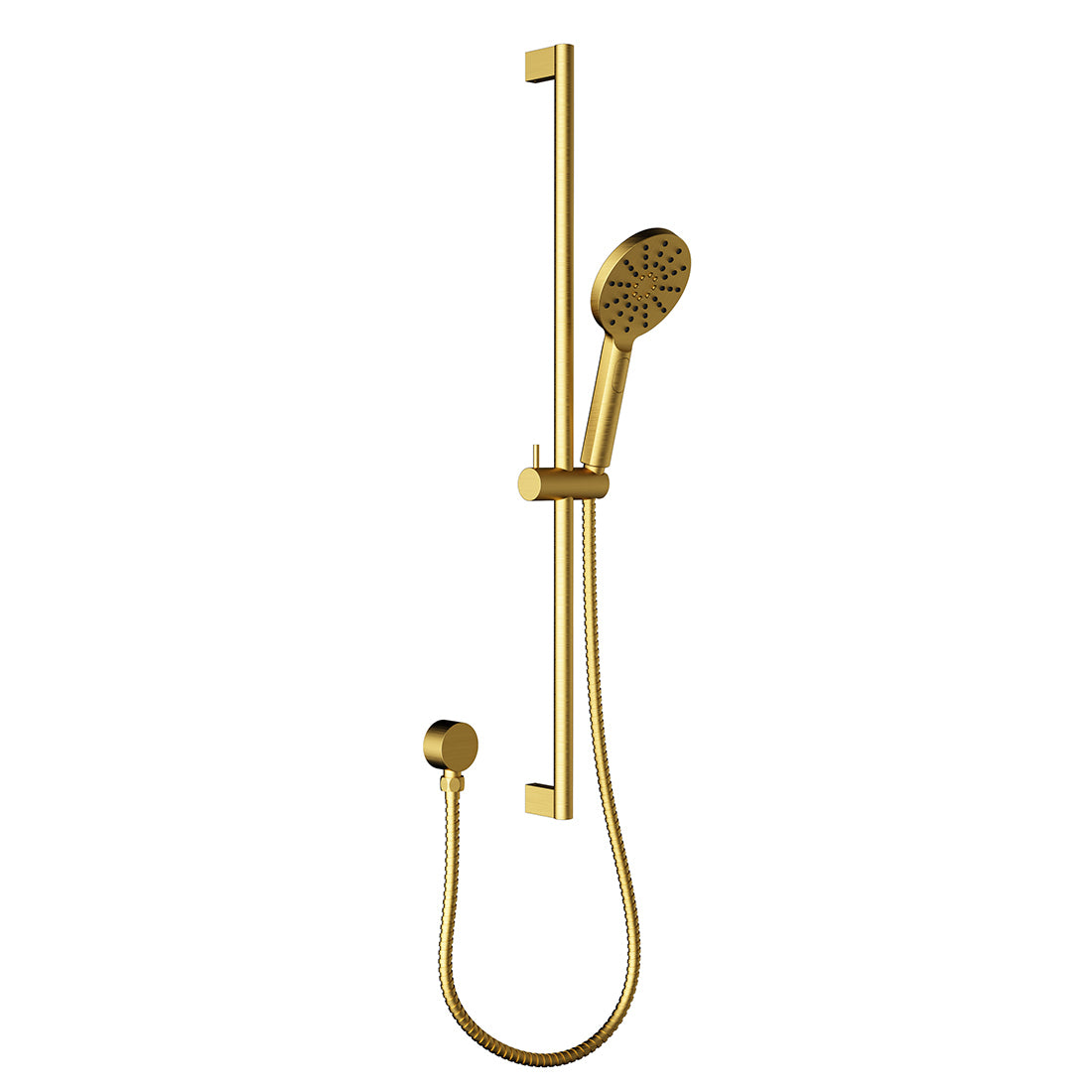 Cora Round Sliding Shower Set Brushed Gold