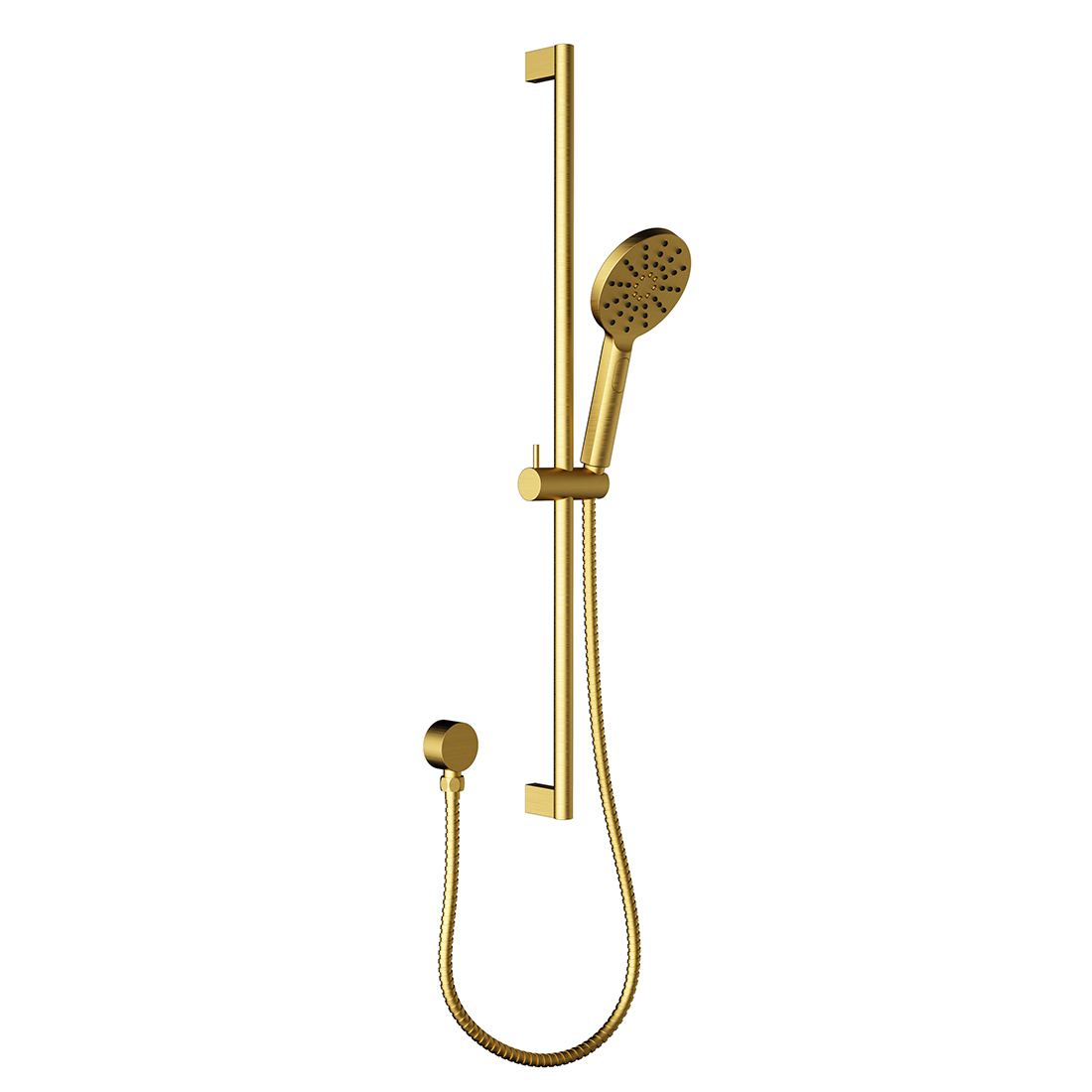 Cora Round Sliding Shower Set Brushed Gold