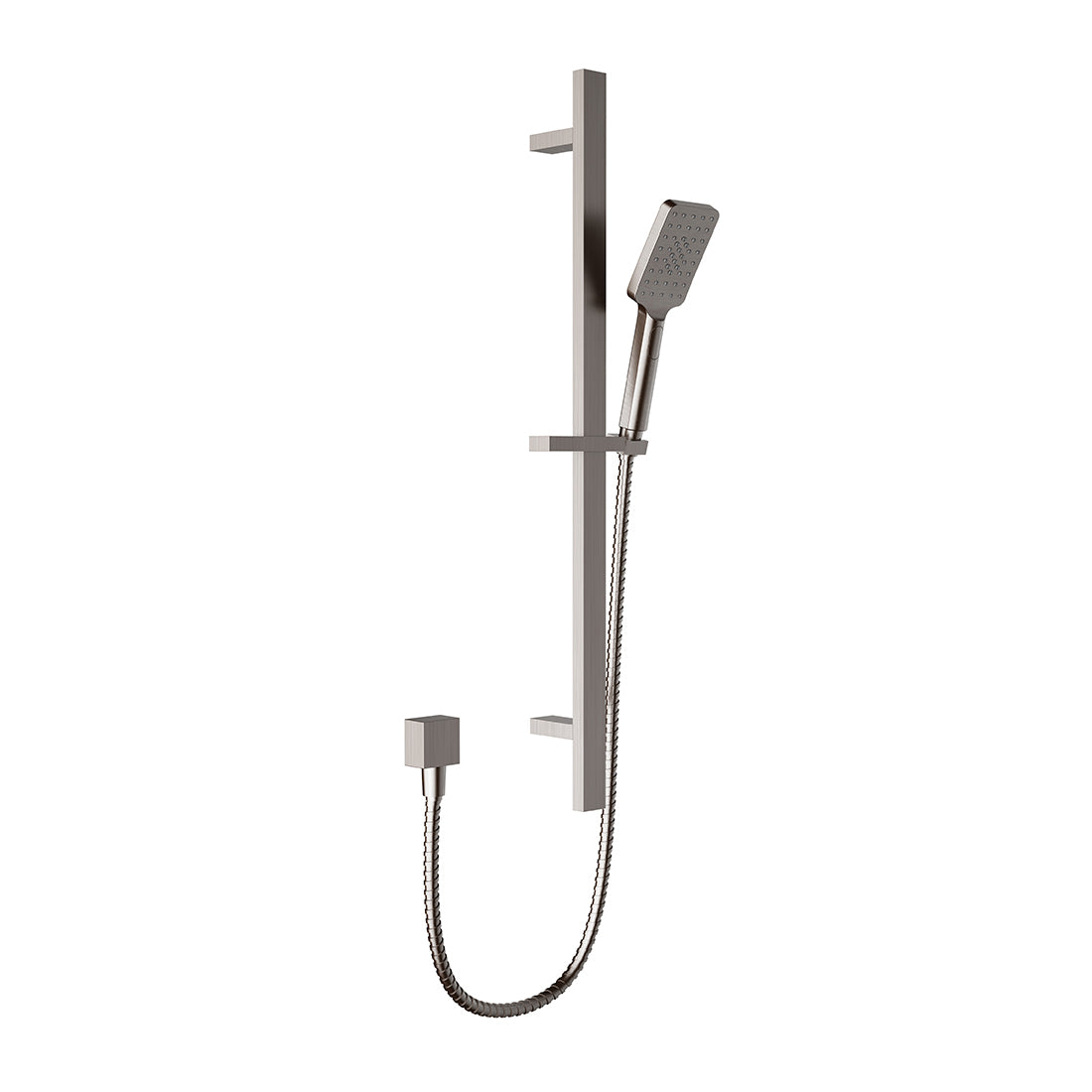 Eden Square Sliding Shower Set Brushed Nickel