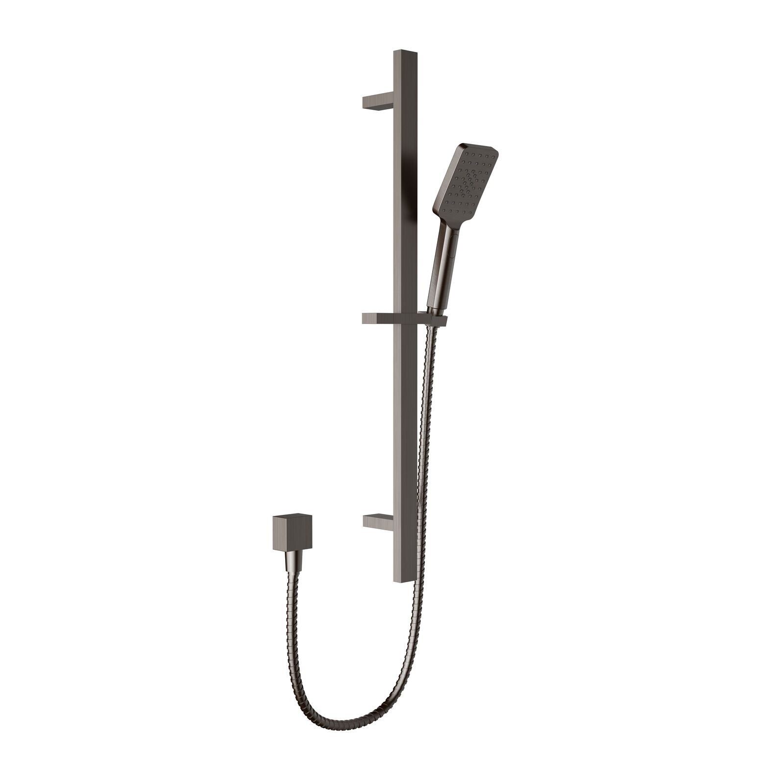 Eden Square Sliding Shower Set Gun Metal