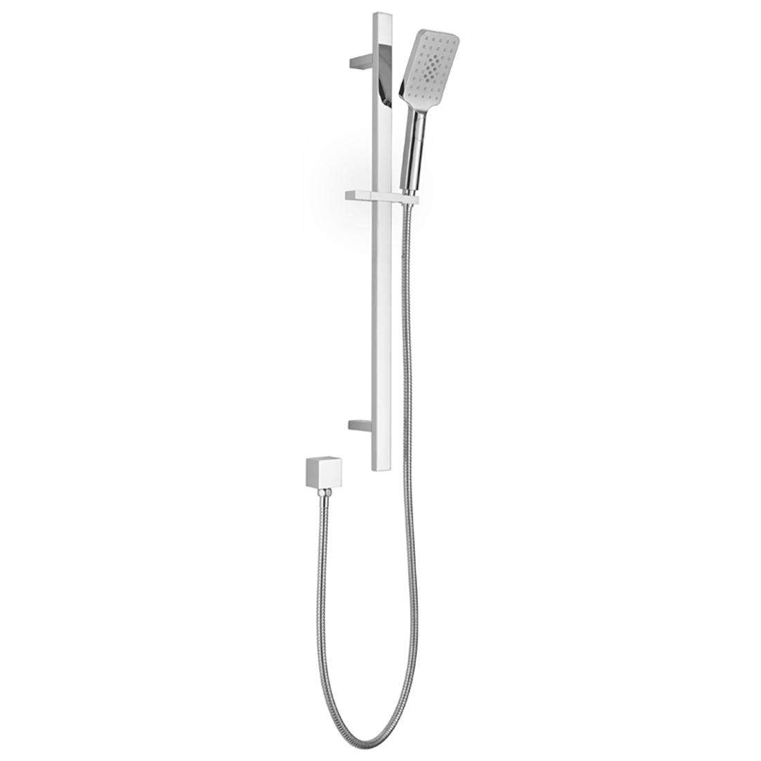 Eden Square Sliding Shower Set Chrome