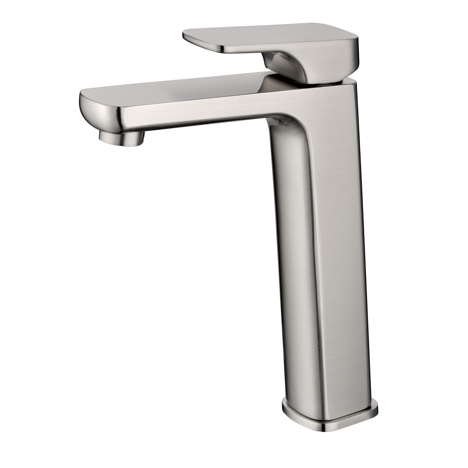 Ikon Eden Round Highrise Basin Mixer Brushed Nickel