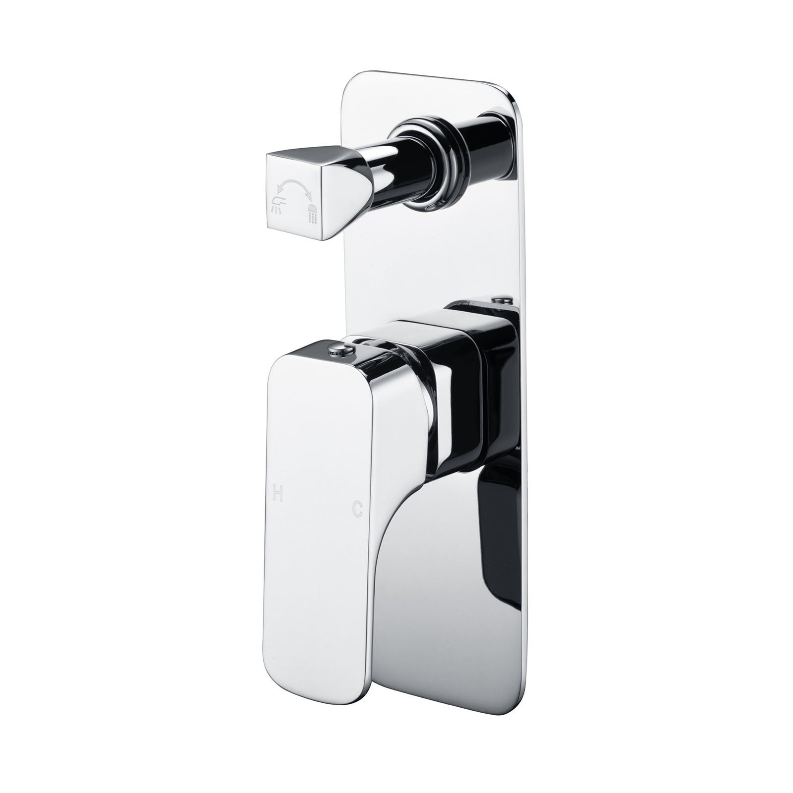 Ikon Eden Wall Mixer Diverter Chrome