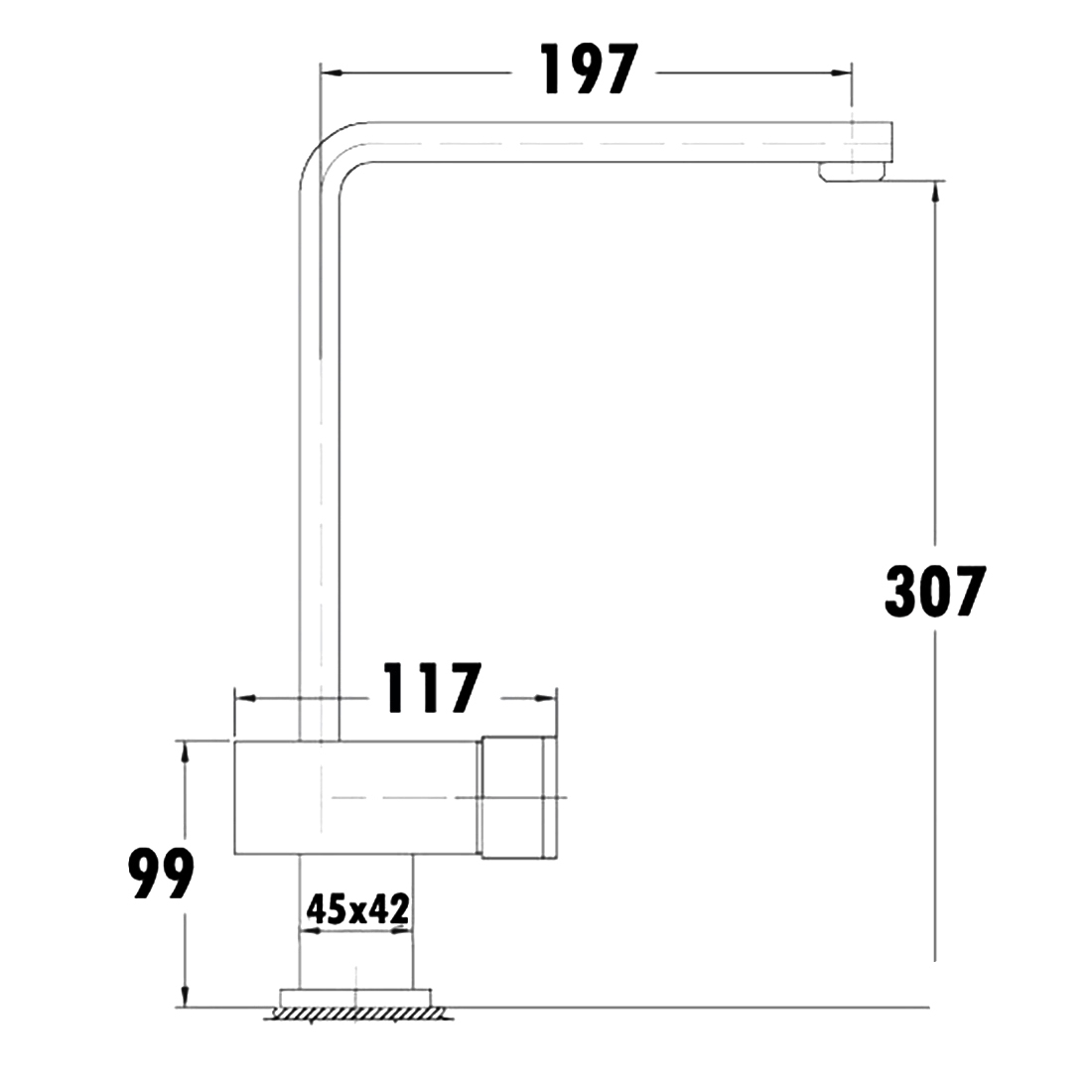 Nova Kitchen and Laundry Sink Mixer Chrome