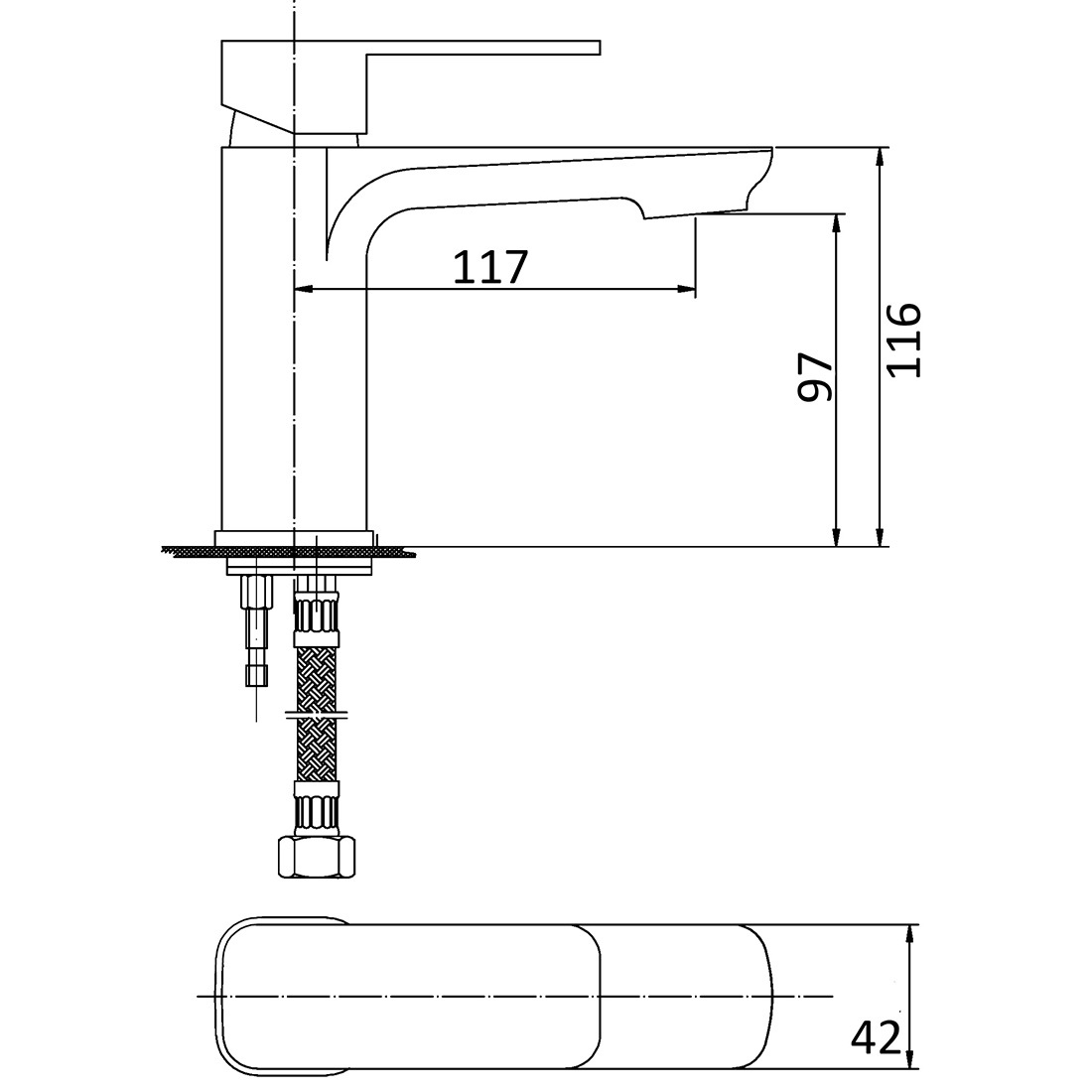 Nova Basin Mixer Brushed Nickel