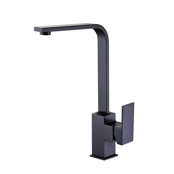 Rosa High Rise Square Sink Mixer Matte Black