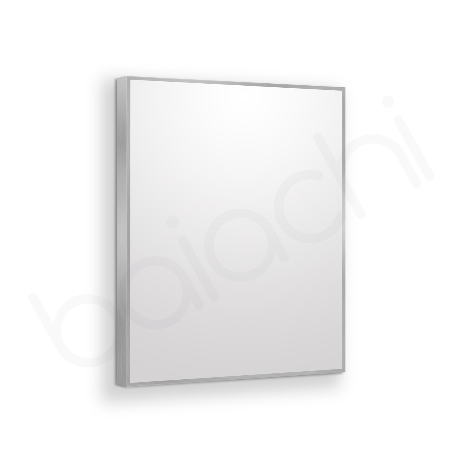 Eden Rectangle Frame Mirror Brushed Silver