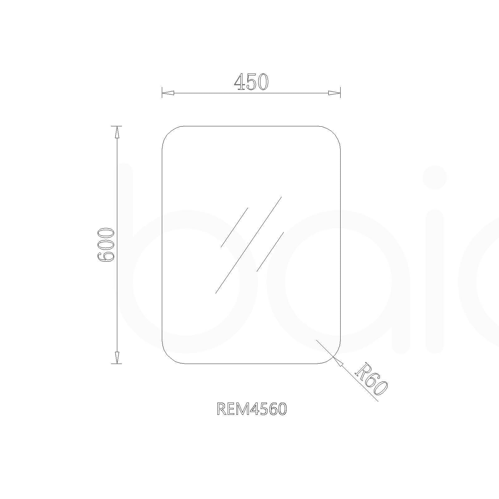 POLISH RADIUS EDGE MIRROR