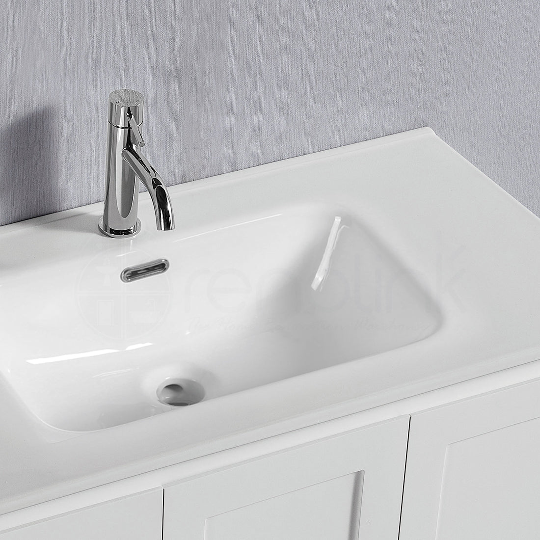 Shaker 900mm PVC Bathroom Vanity Ceramic Basin