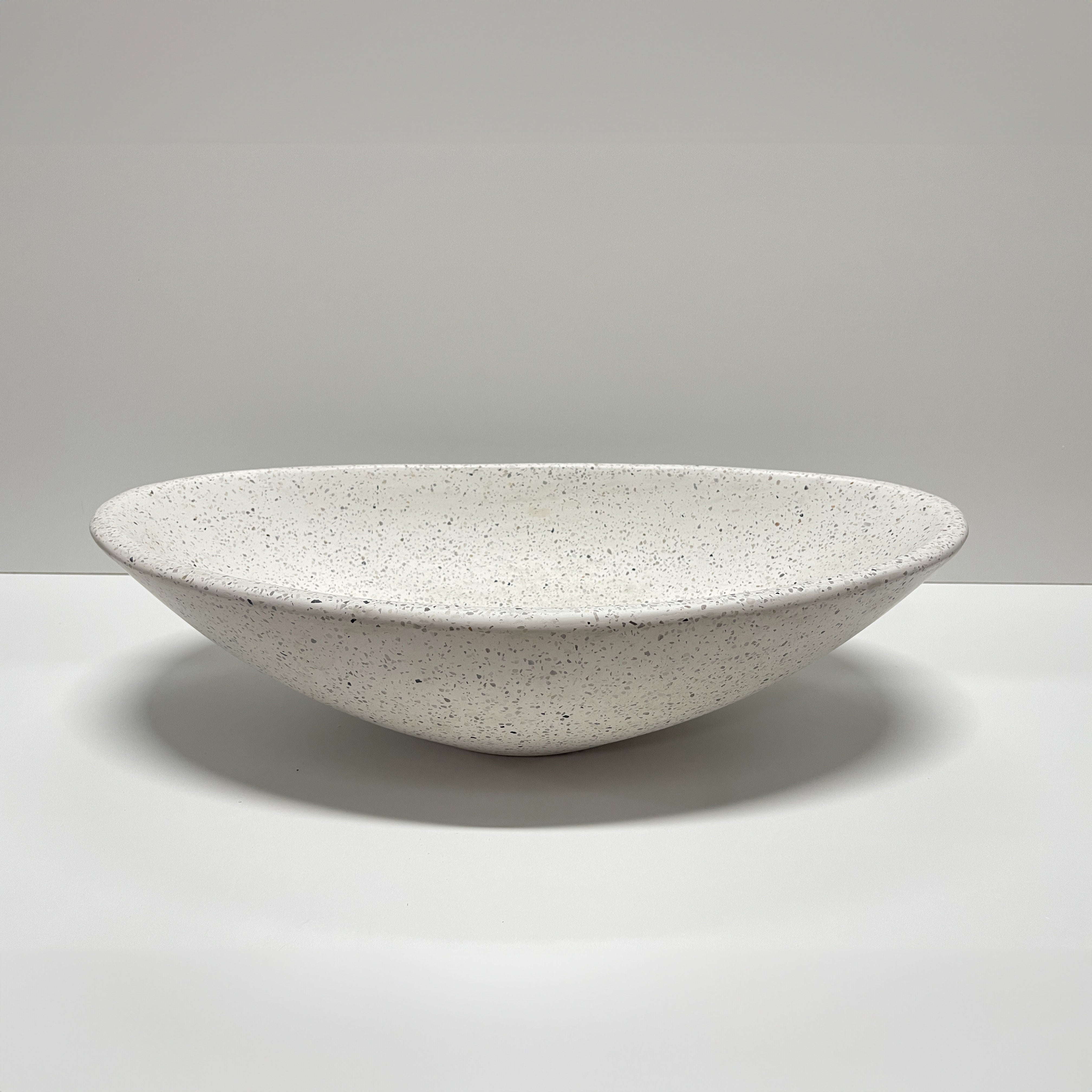 Spring Hill Designs Serica Teardrop Above Counter Concrete Basin White Terrazzo