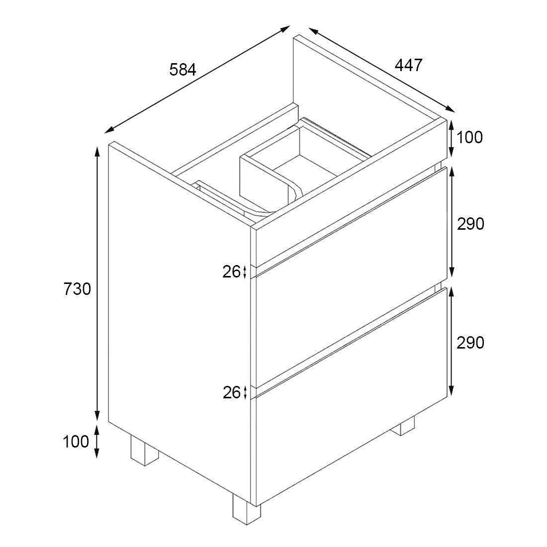 Vellena PVC 600 Cabinet