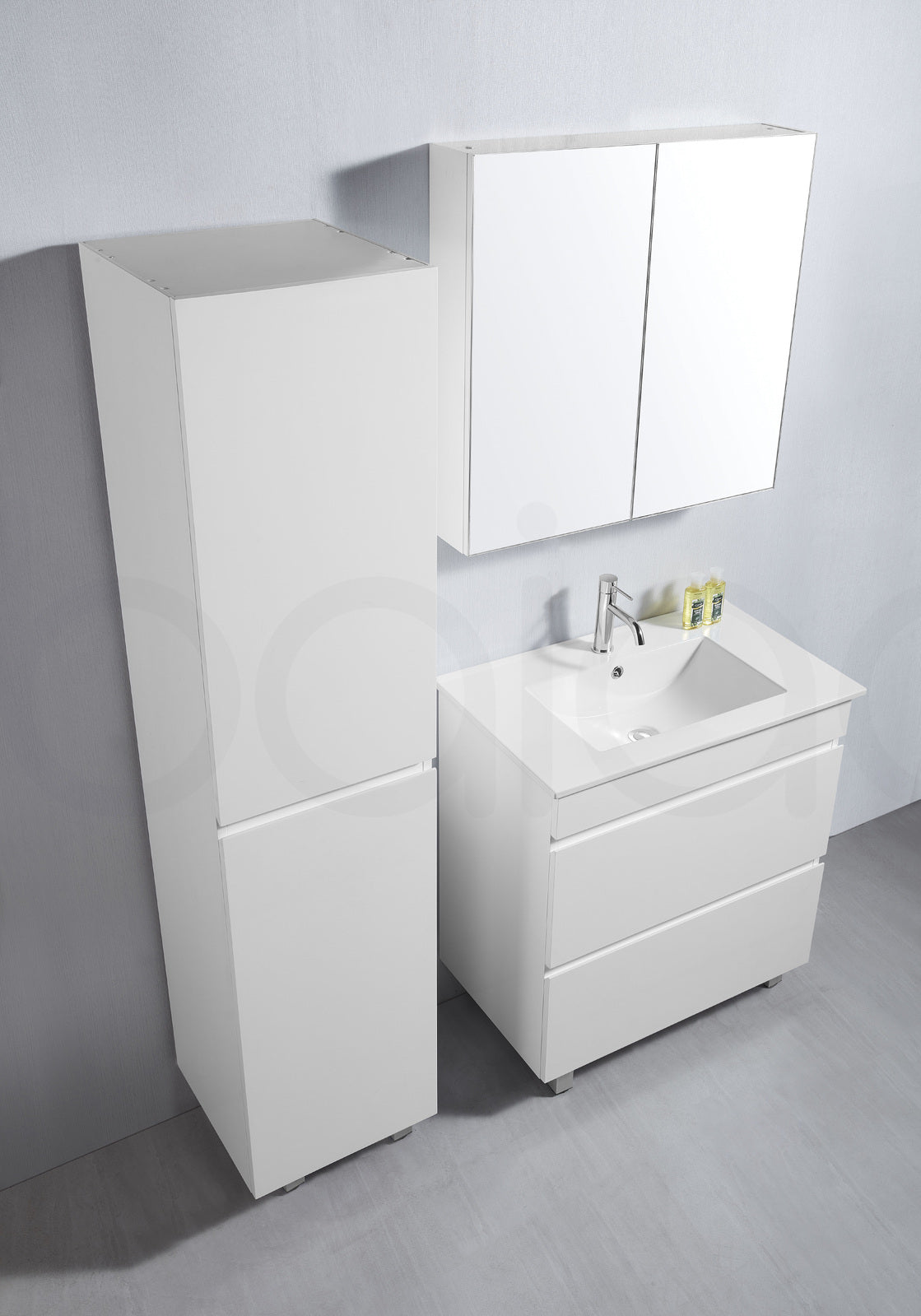 Vellena 750mm PVC Water Proof Bathroom Vanity Calacatta Quartz Stone