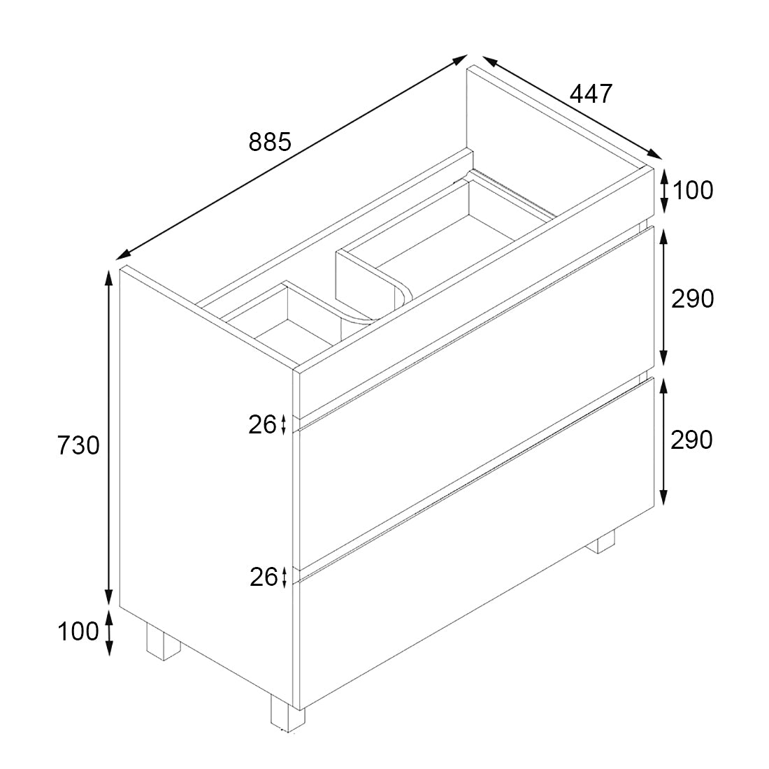 Vellena PVC 900 Cabinet