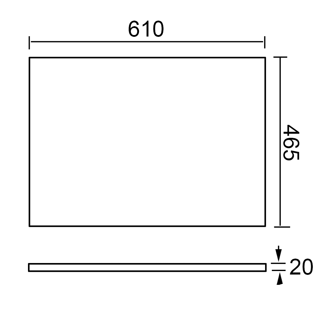 Calacatta Quartz Stone 610mm