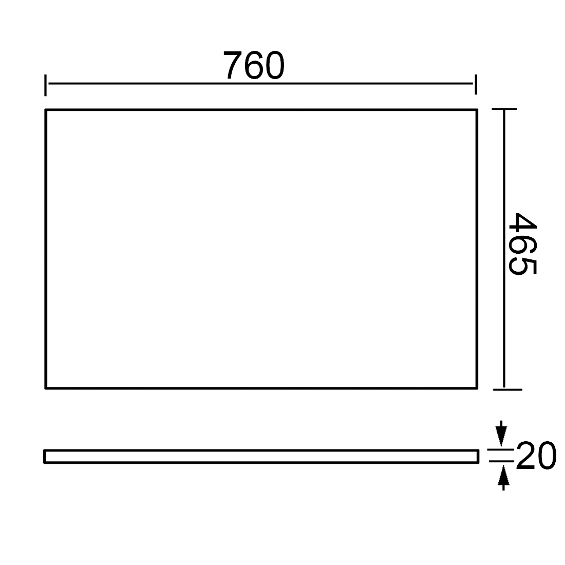 Calacatta Quartz Stone 760mm