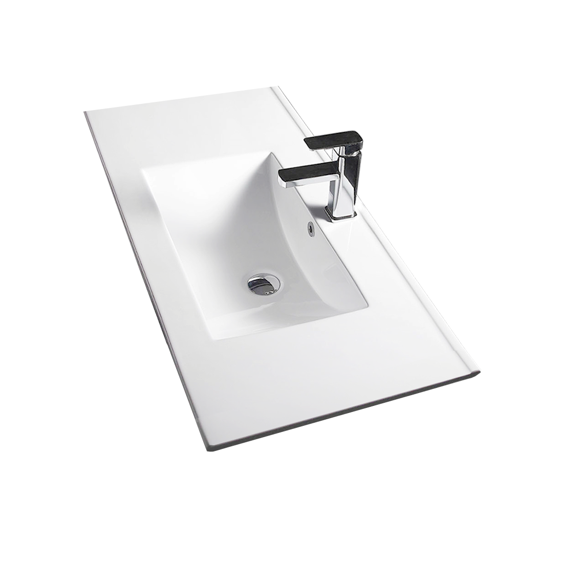 PACKAGE DEAL Windsor 900mm R Bathroom Vanity Wash Basin INCLUDING Mixer & Plugwaste